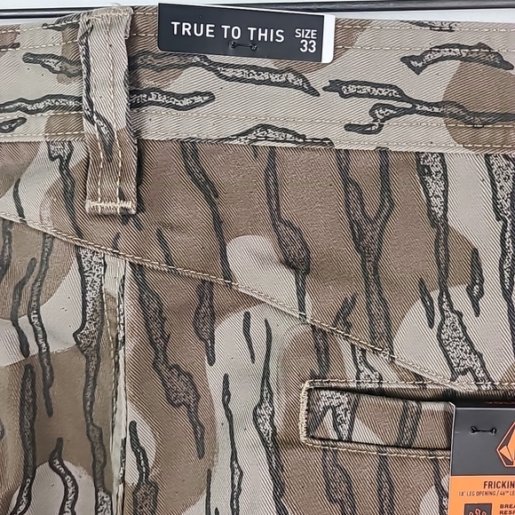 NWT Volcom Workwear Frickin Skate Work Chino Pants Camo Brindle 33x28 Retail $70 - Picture 9 of 9